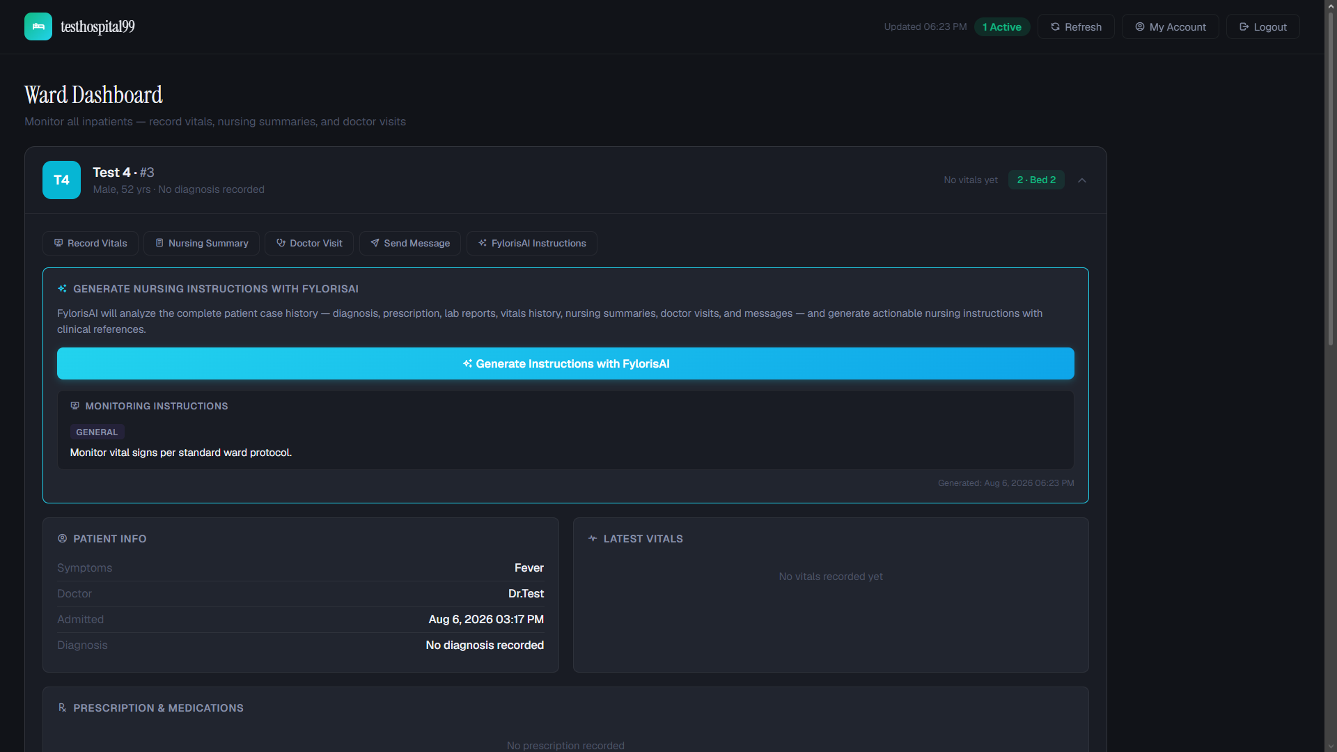 Ward Dashboard